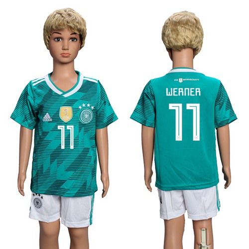 Germany #11 Werner Away Kid Soccer Country Jersey - Click Image to Close